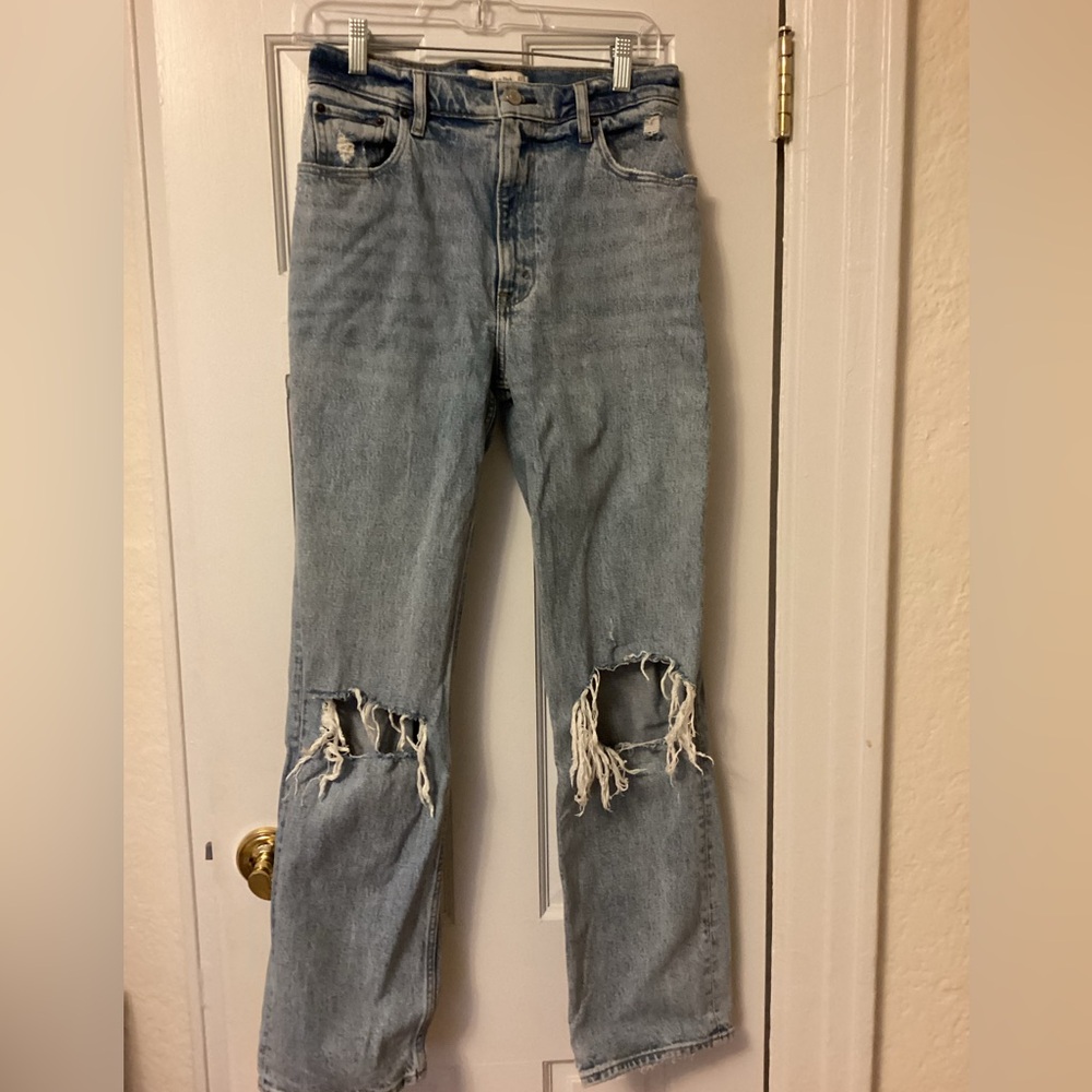 Abercrombie & Fitch 90’s Straight Ultra High Rise Denim Jeans